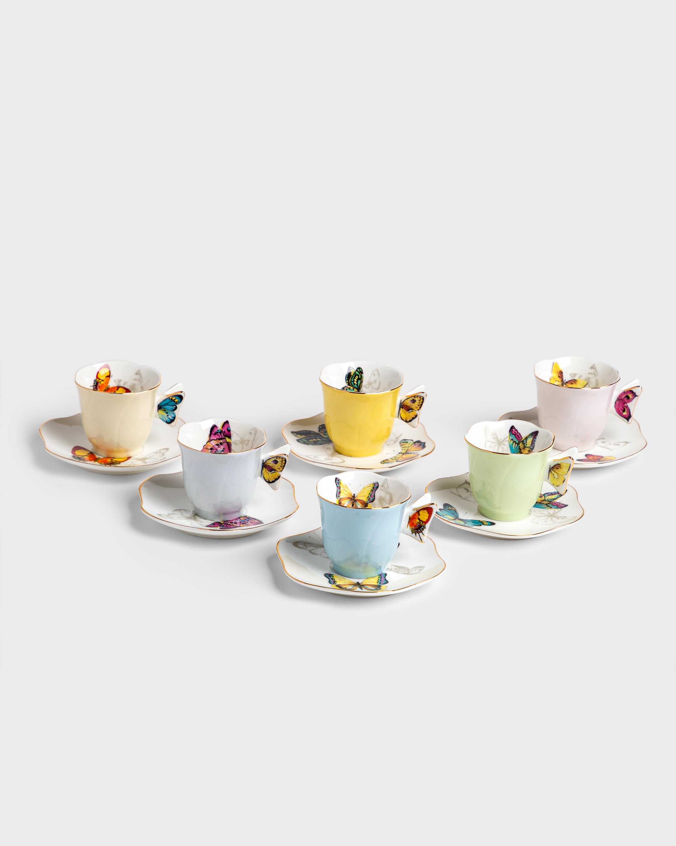 Espresso Cup and Saucer Borboleta (6)