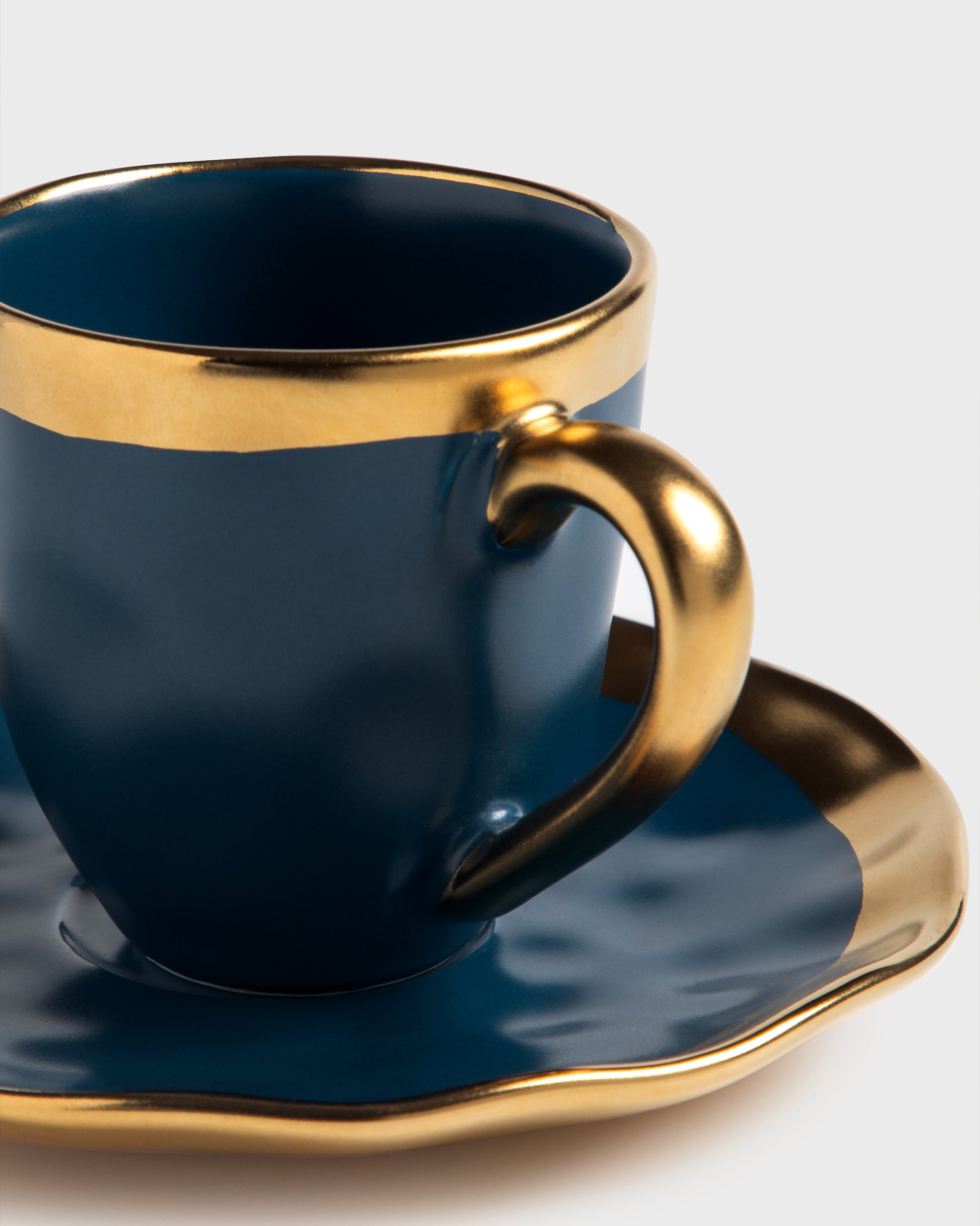 Espresso Cup and Saucer Mediterraneo Cobalt Blue