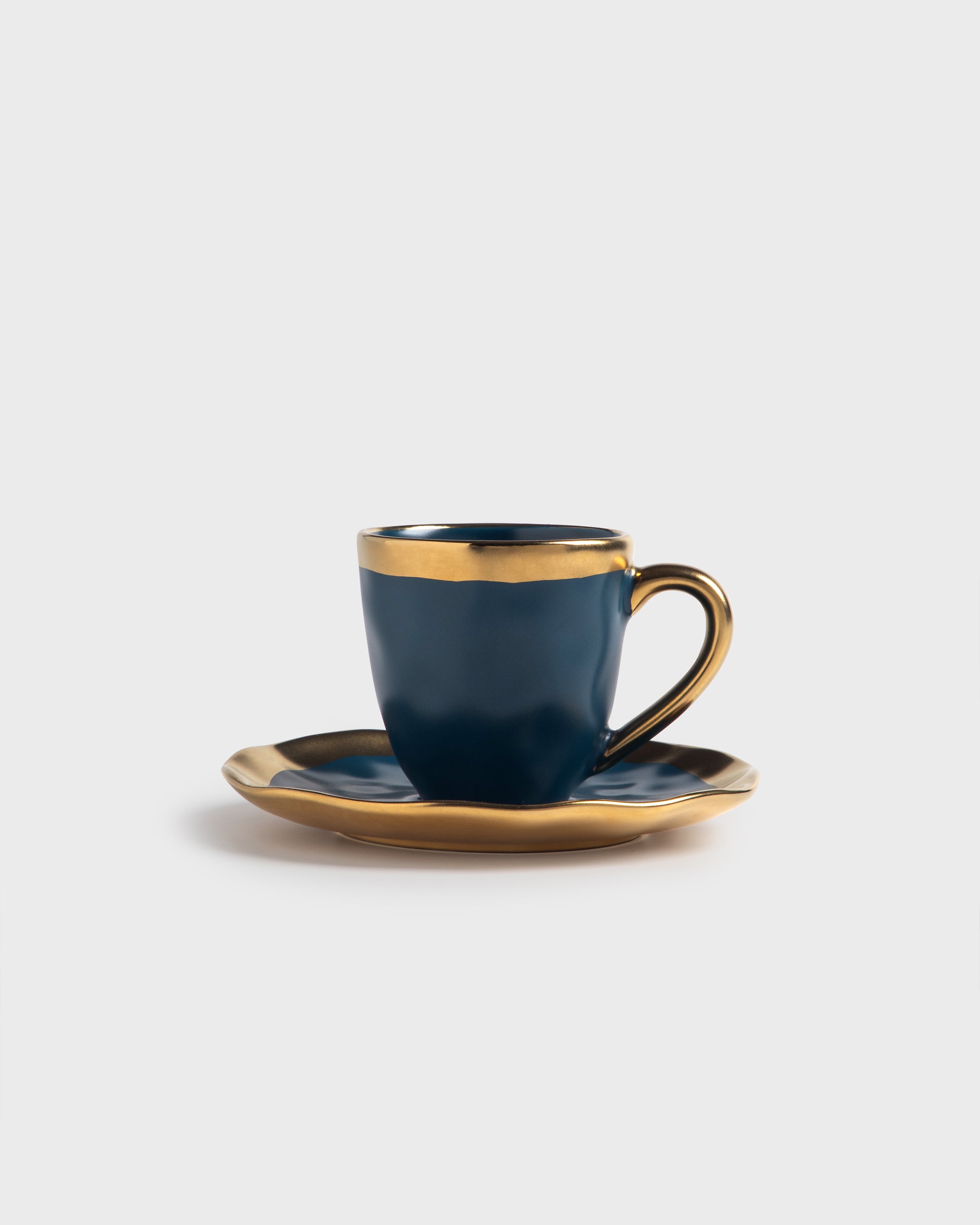 Espresso Cup and Saucer Mediterraneo Cobalt Blue