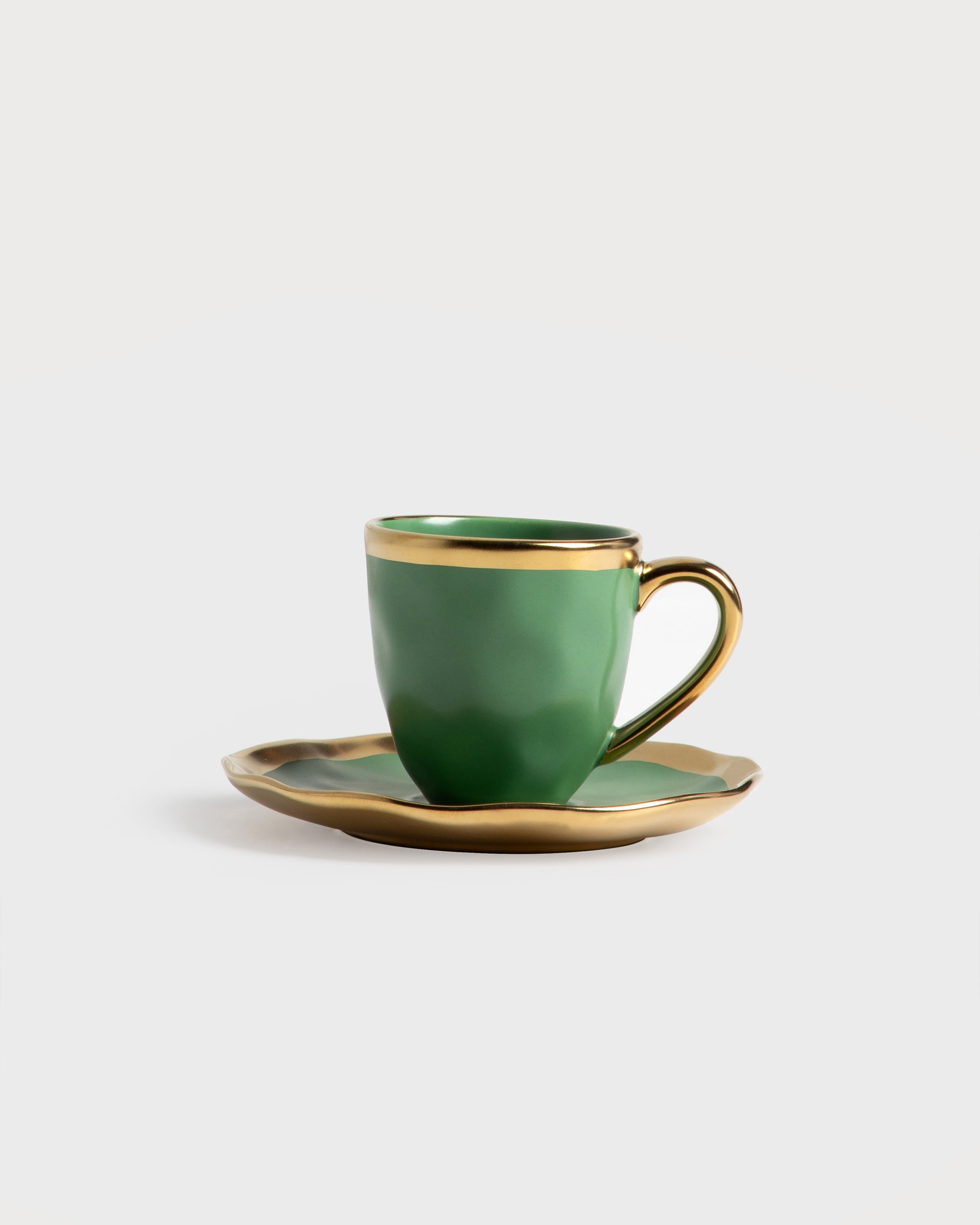 Espresso Cup and Saucer Mediterraneo Green