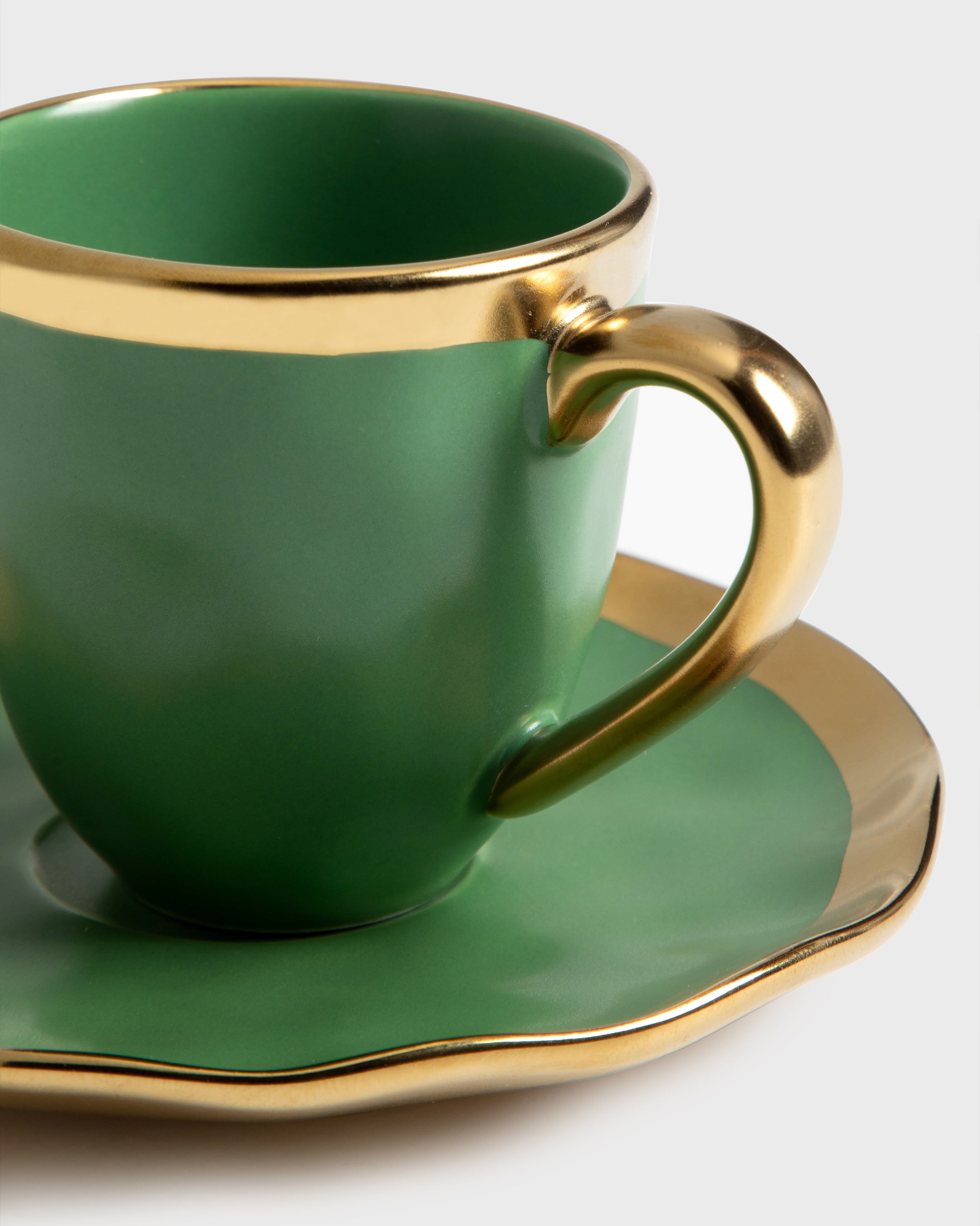 Espresso Cup and Saucer Mediterraneo Green