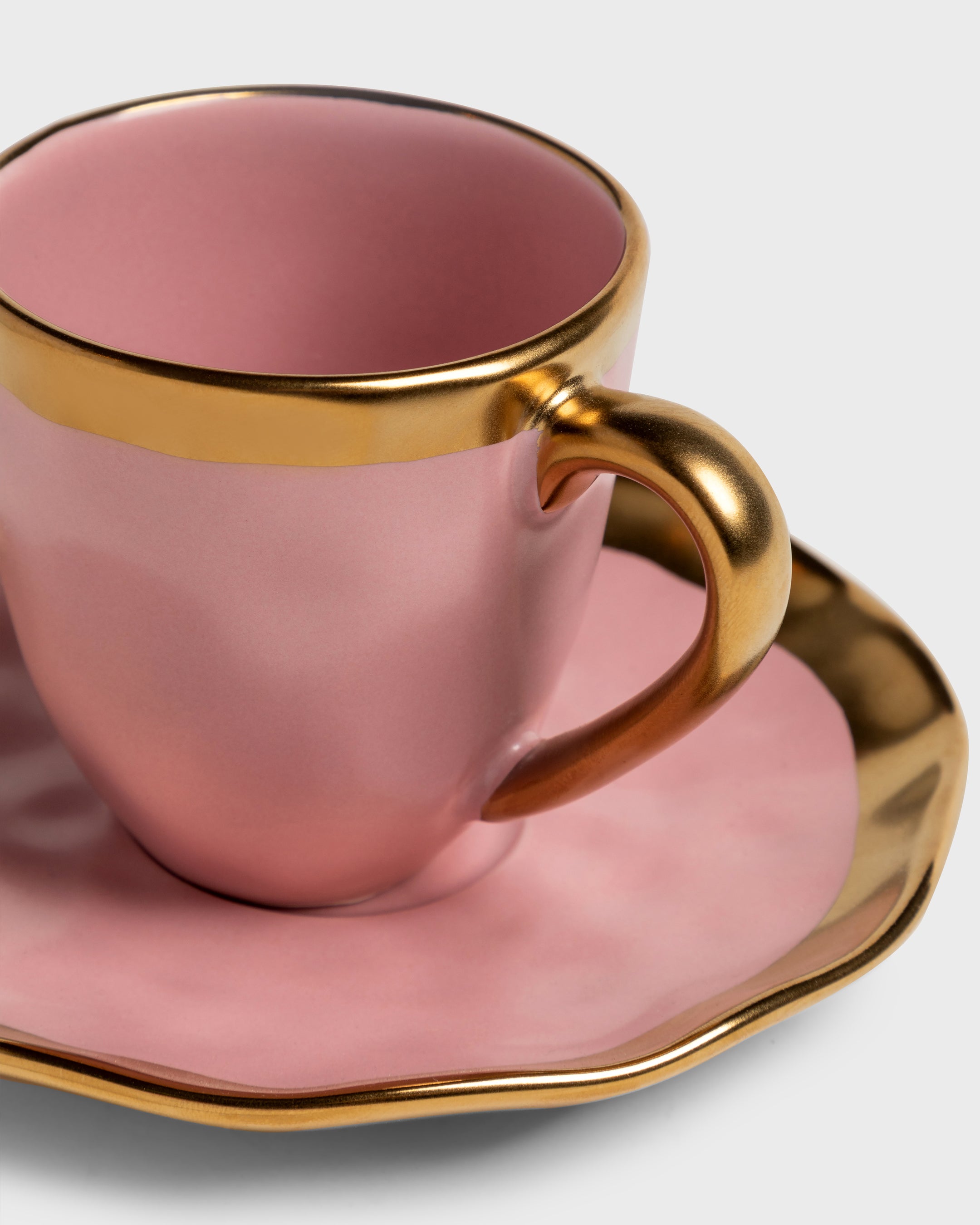 Espresso Cup and Saucer Mediterraneo Pink