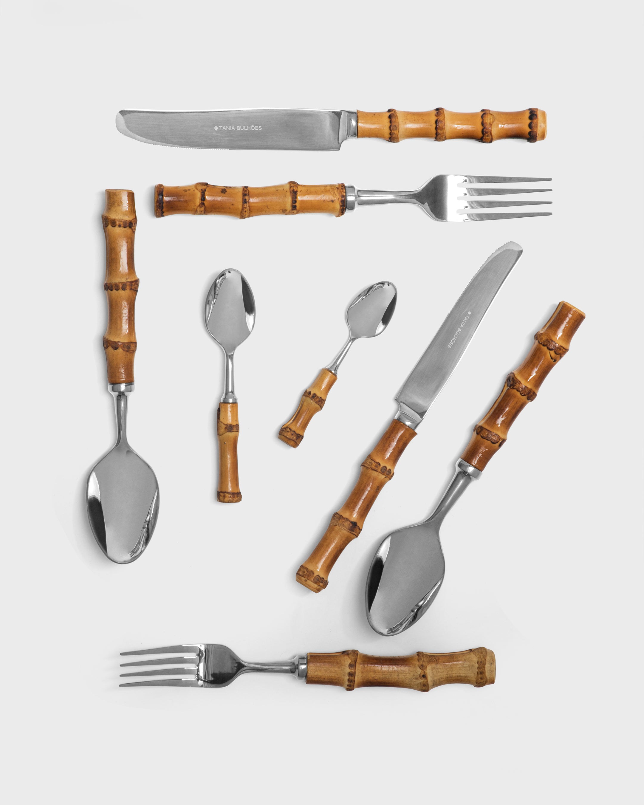 Flatware Angra Stainless Steel Bamboo (8)