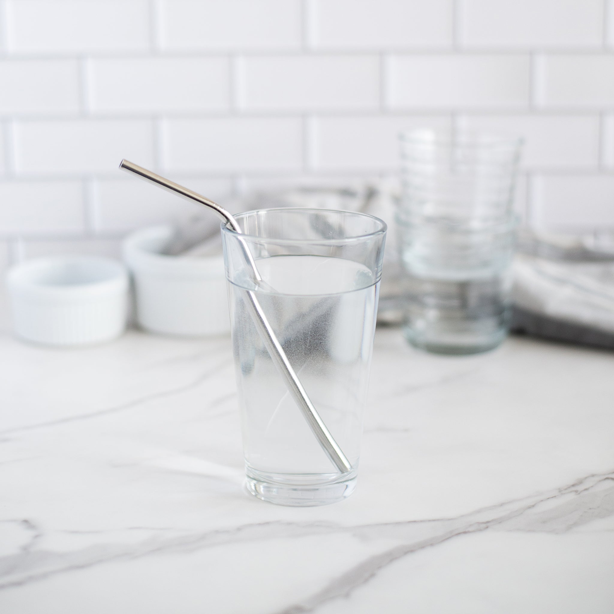 Stainless Steel Straws - Set Of 2