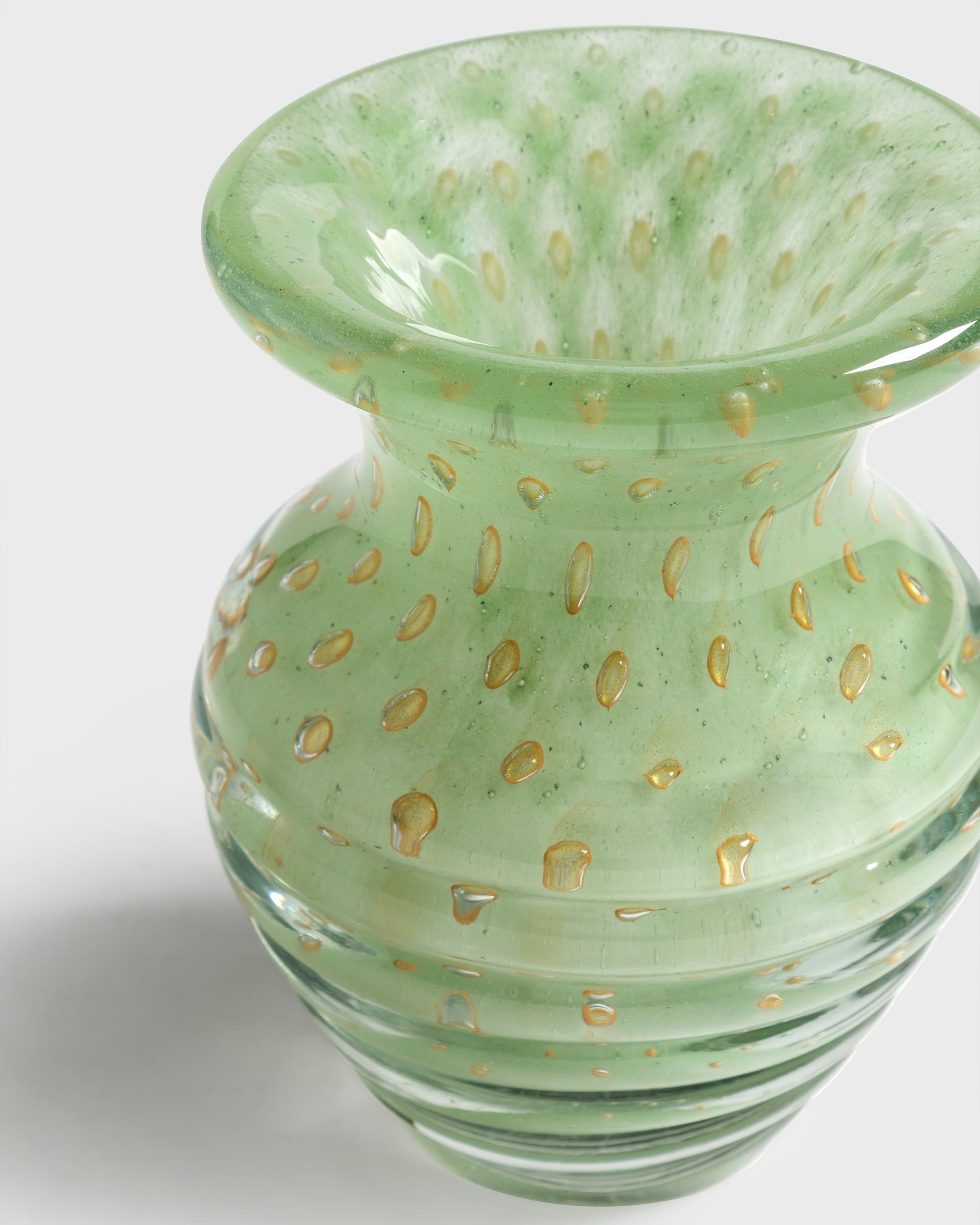 Glass Vase Cremona Green Celadon Small