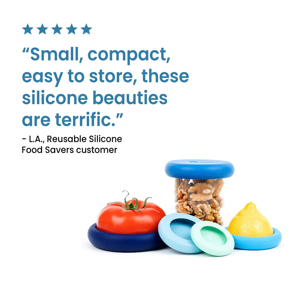Reusable Silicone Food Savers - Set of 5