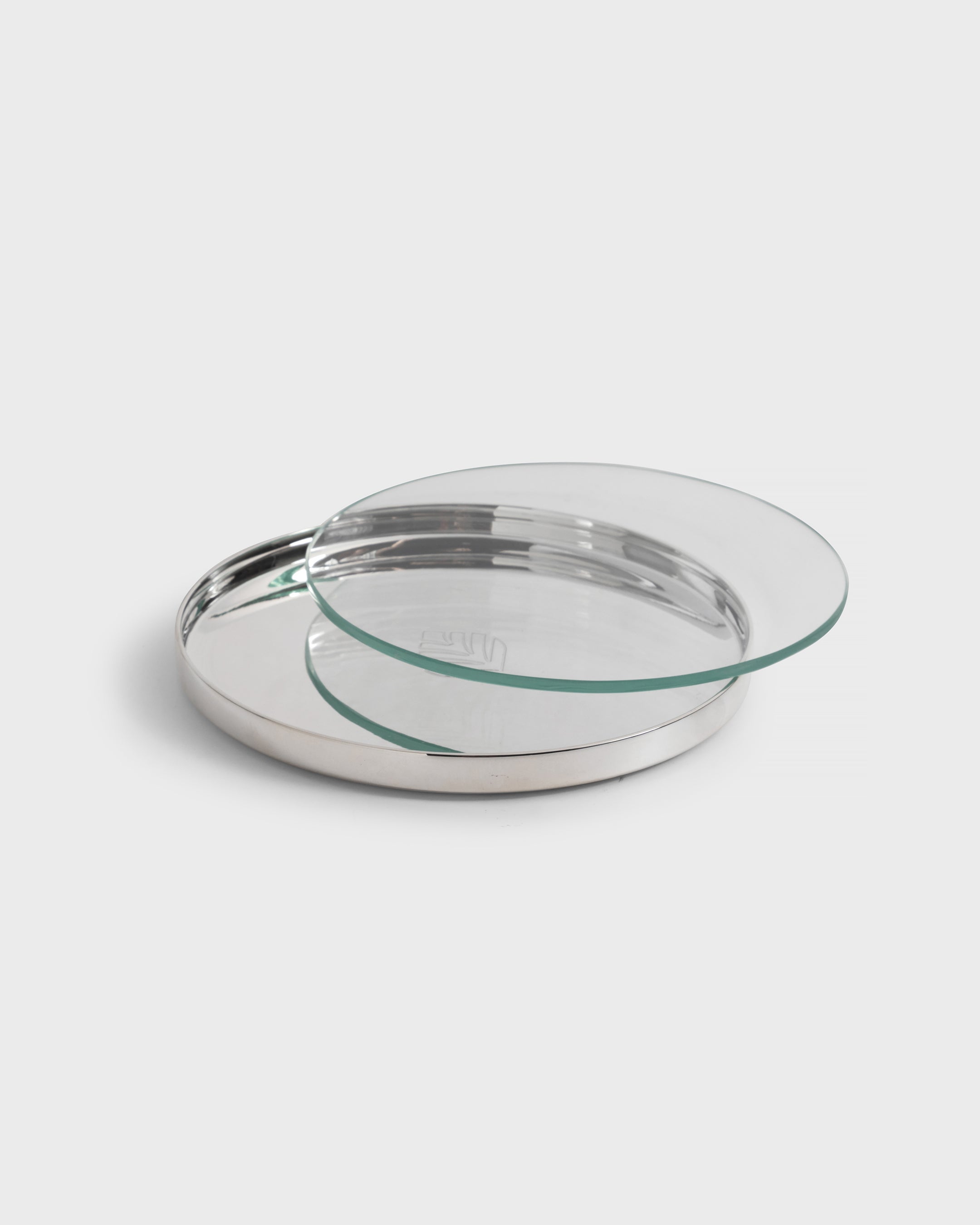 Silver Bath Tray Tania Bulhoes Round