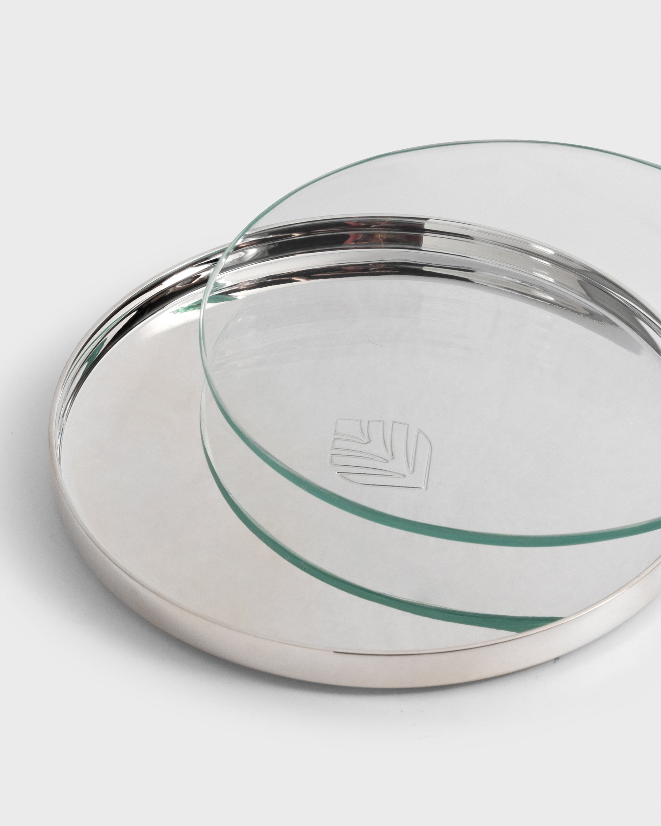 Silver Bath Tray Tania Bulhoes Round