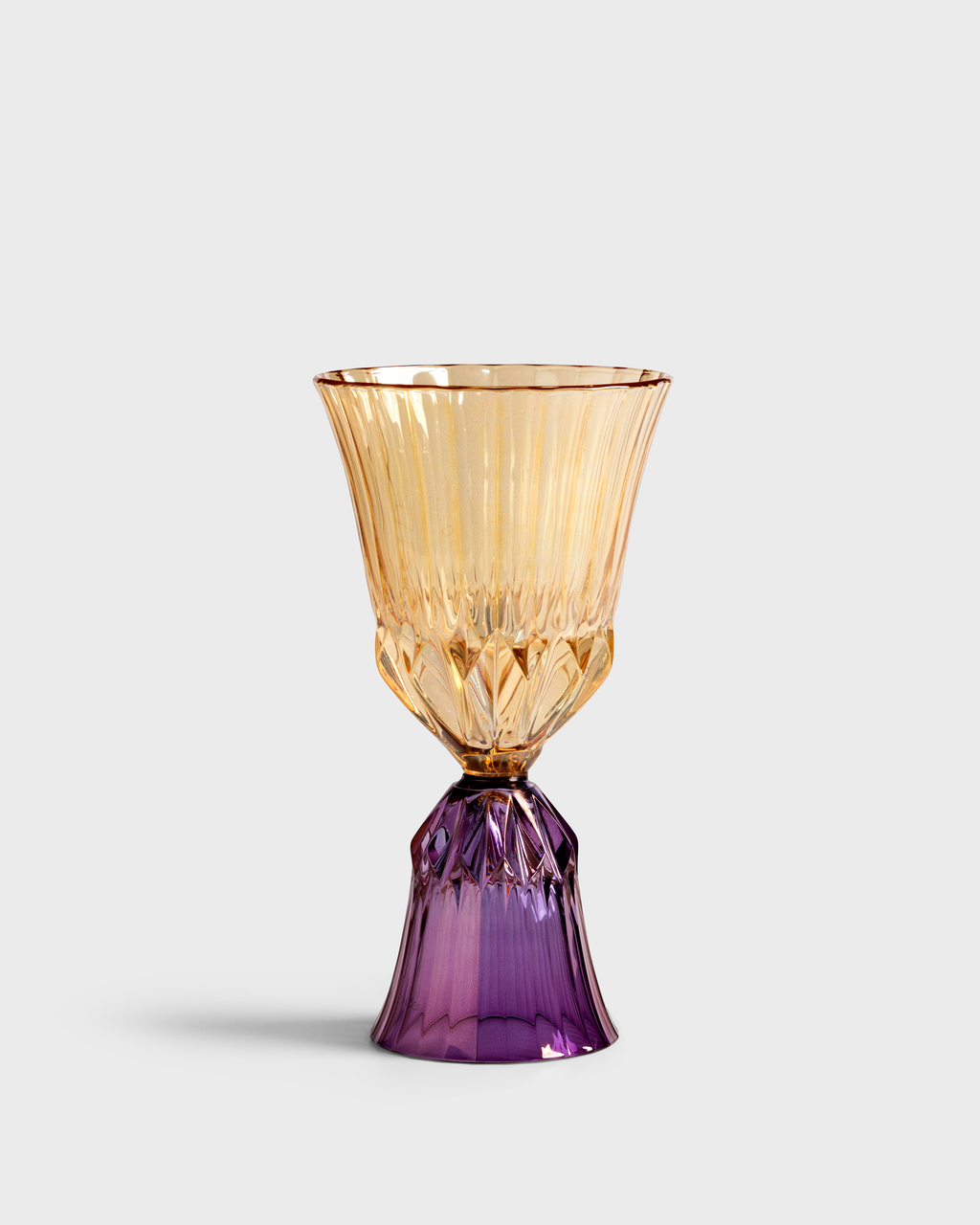 Stemmed Glass Sardegna Amber & Purpura