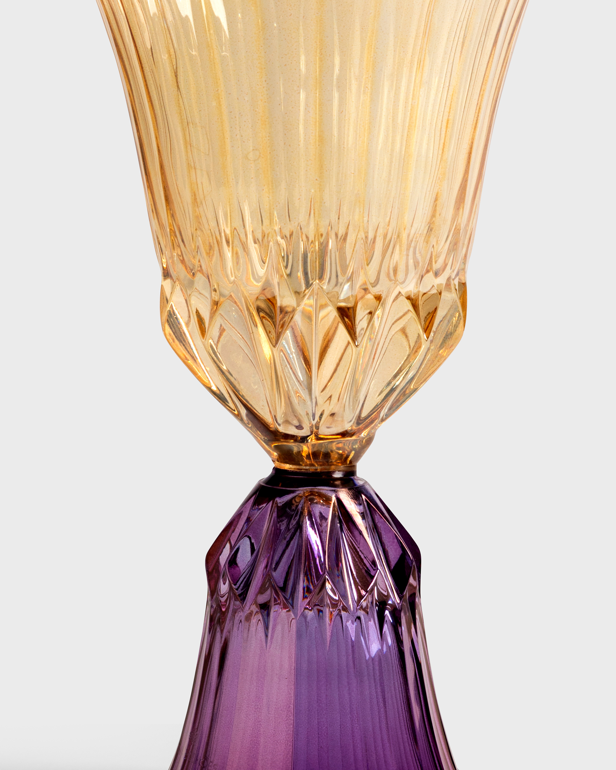 Stemmed Glass Sardegna Amber & Purpura