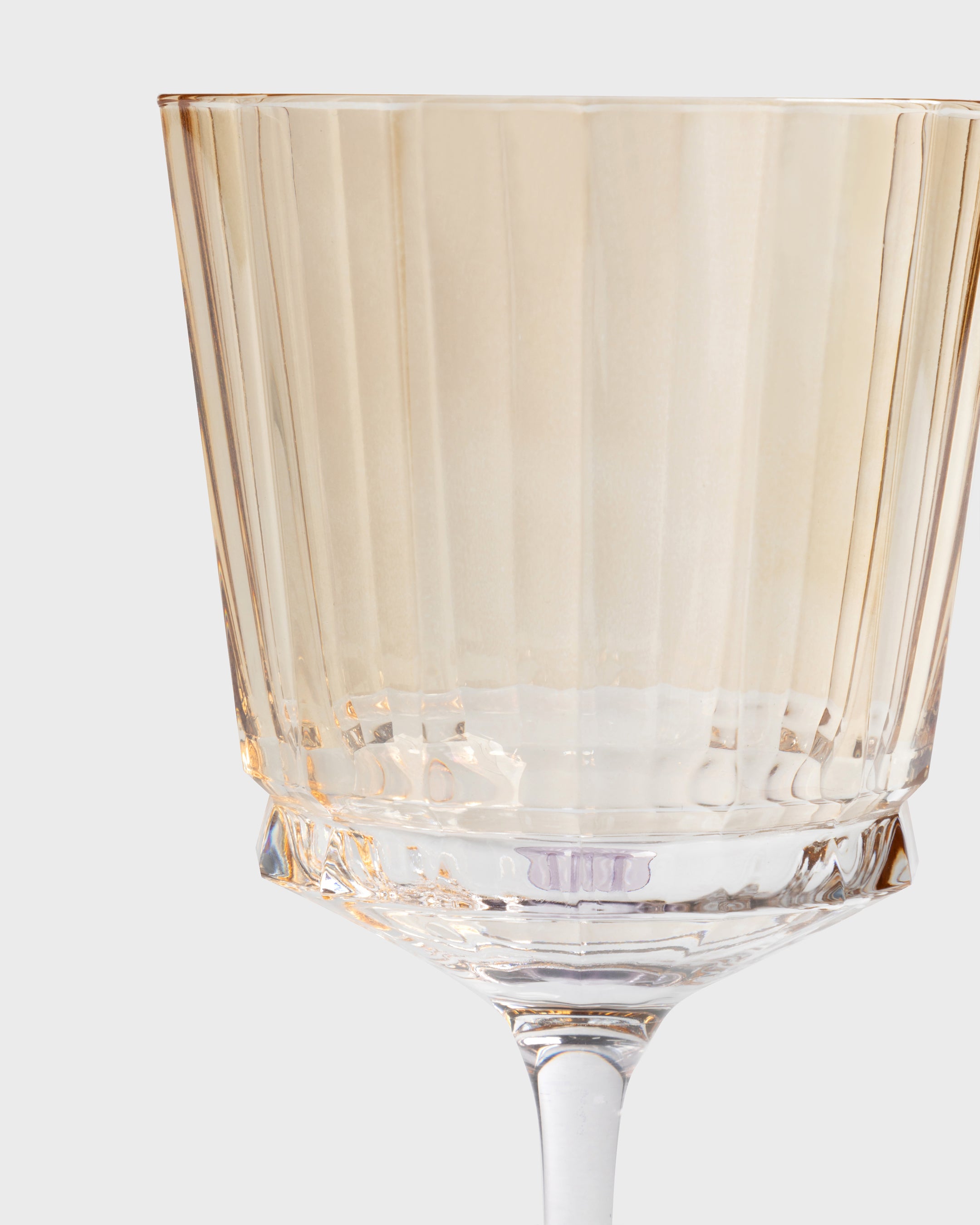 Stemmed Glass Verona Amber & Purpura
