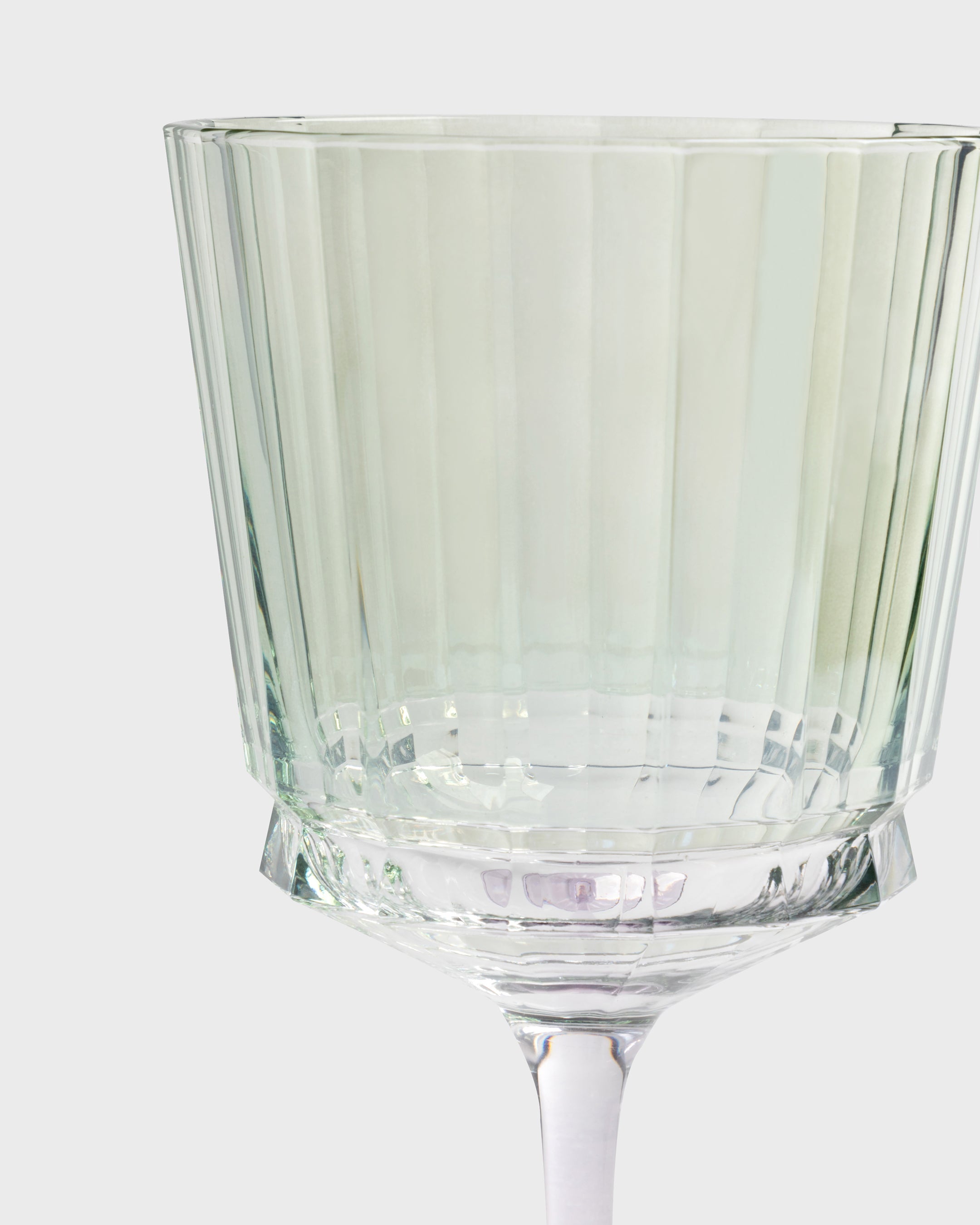 Stemmed Glass Verona Green & Purpura