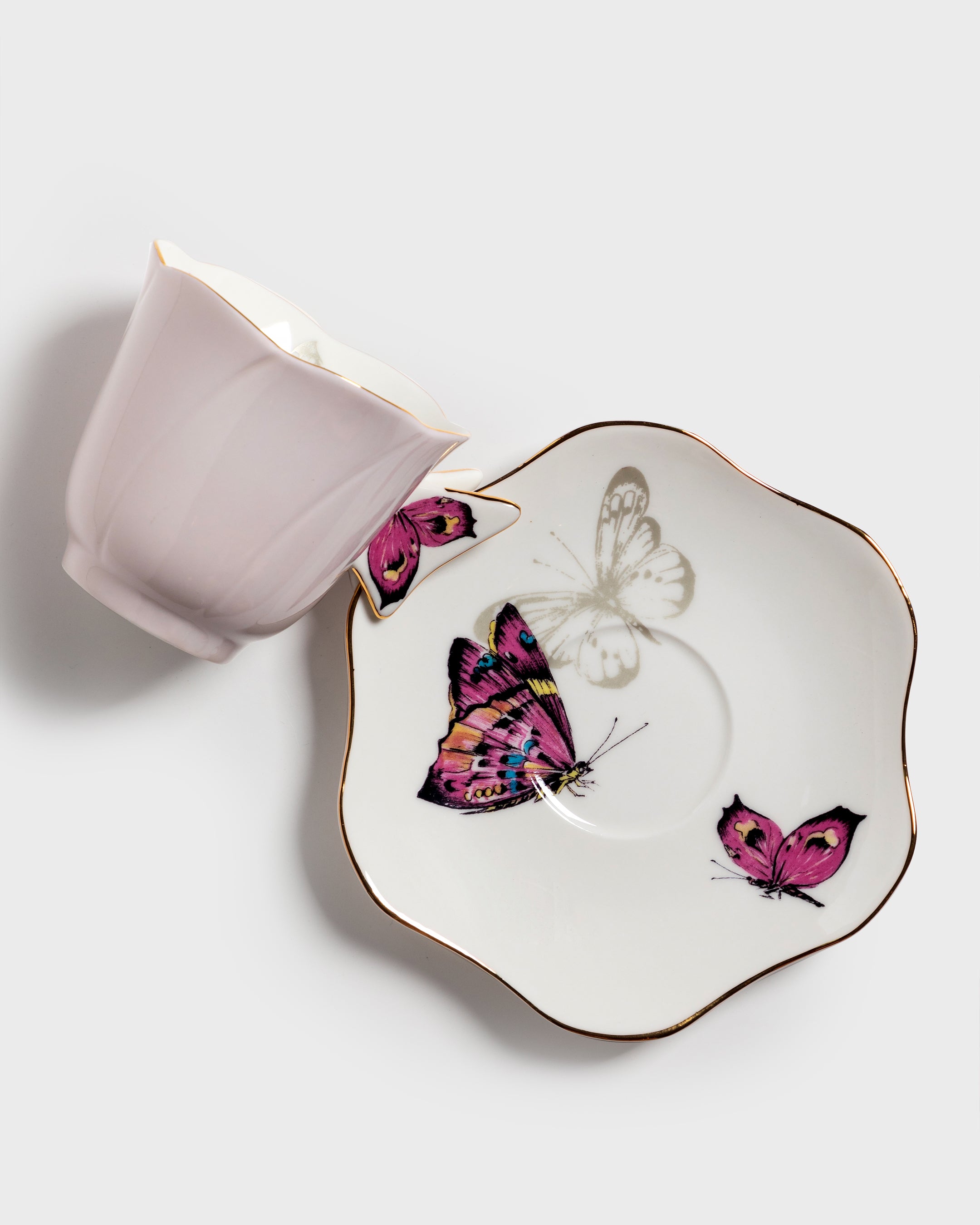 Tea Cup and Saucer Borboleta (4)