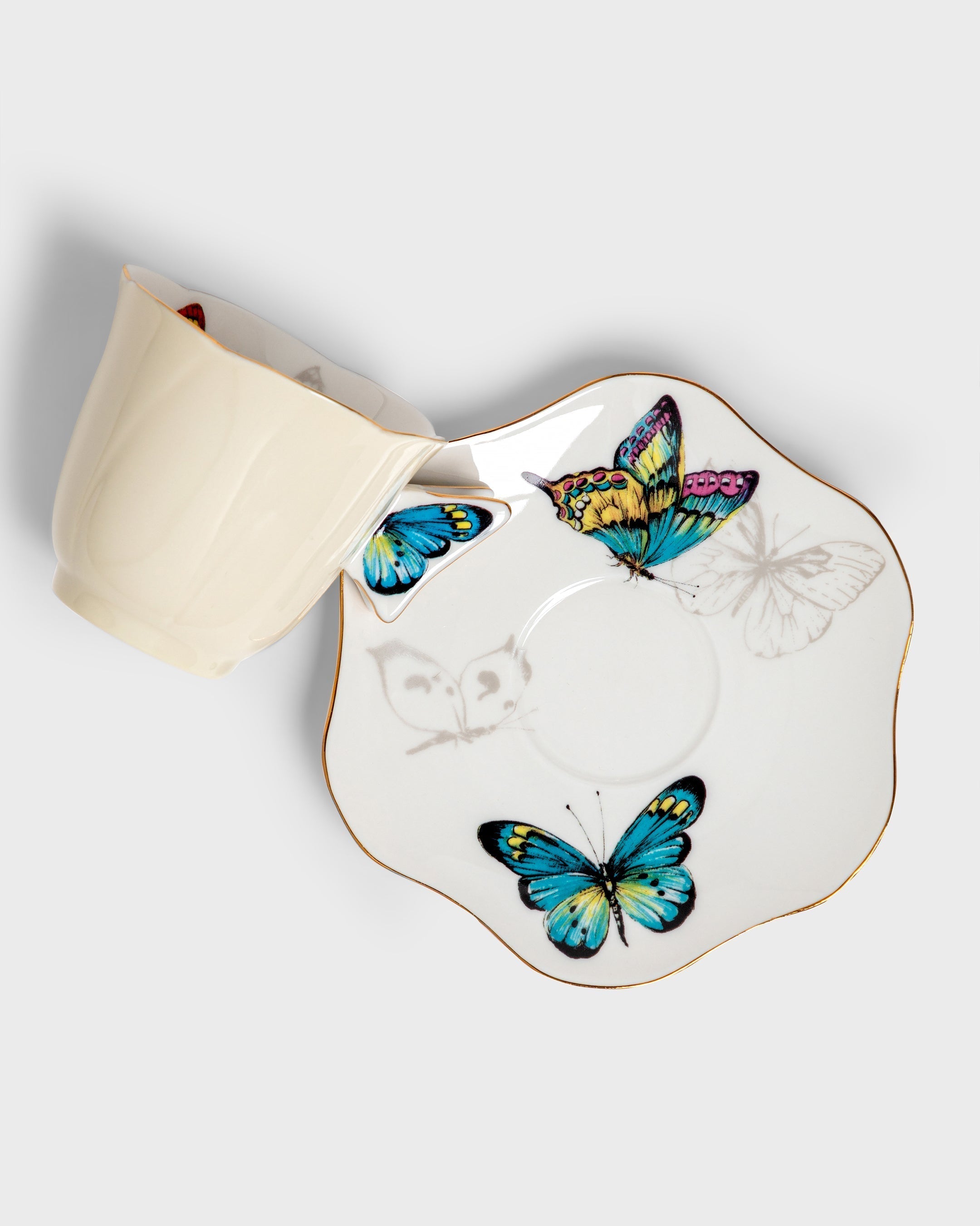 Tea Cup and Saucer Borboleta (4)