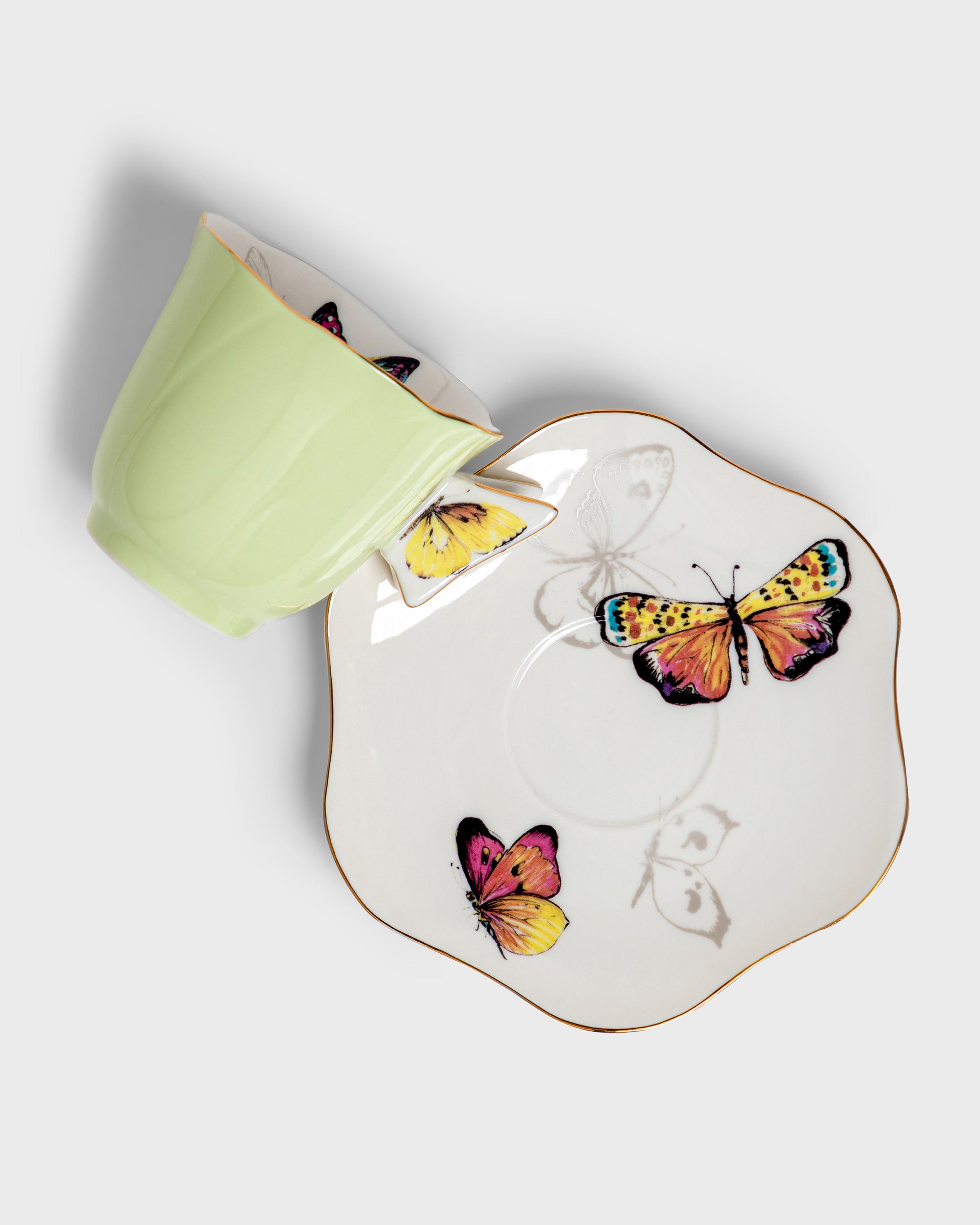 Tea Cup and Saucer Borboleta (4)
