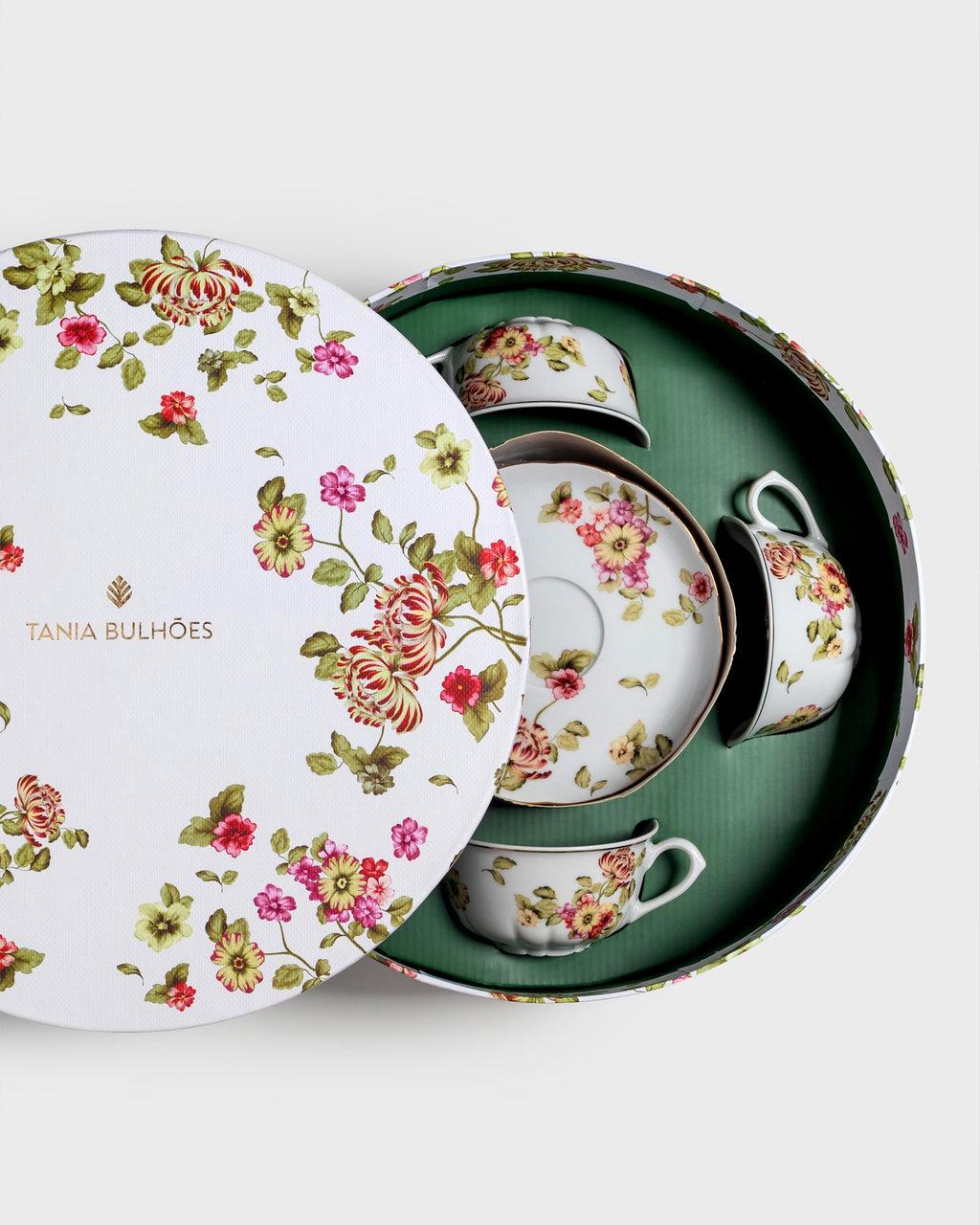 Tea Cup and Saucer Flor do Ocidente (4)