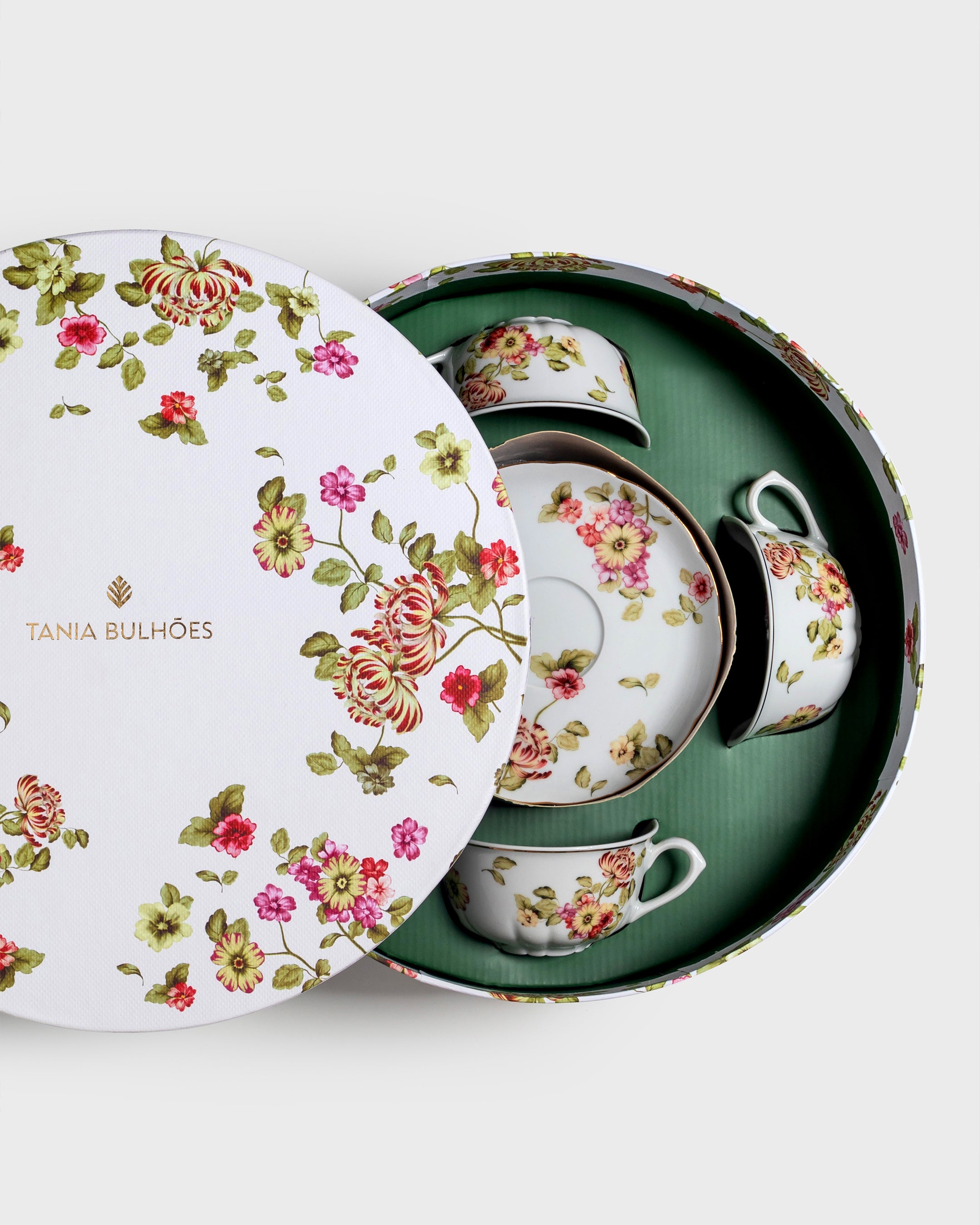 Tea Cup and Saucer Flor do Ocidente (4)