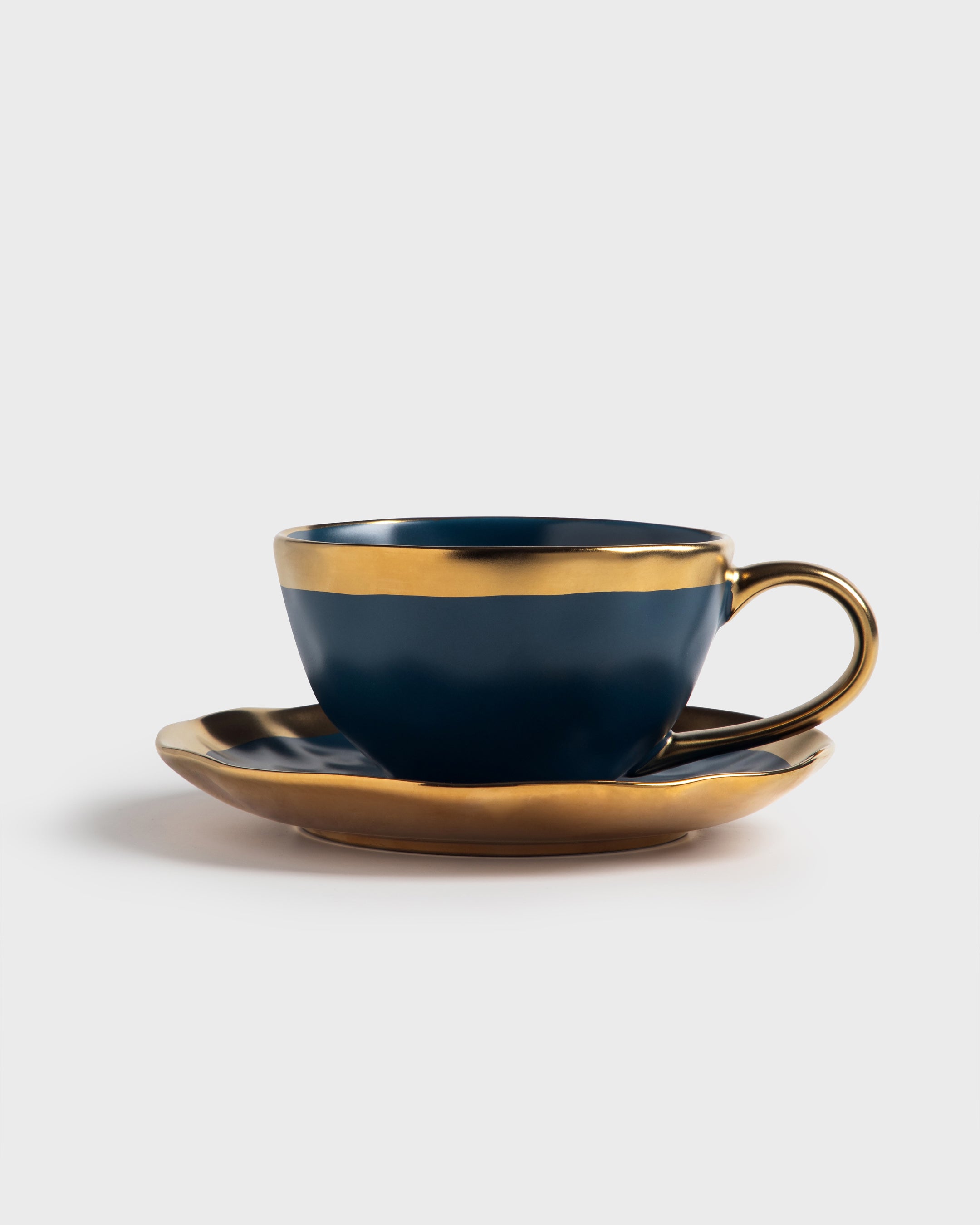 Tea Cup and Saucer Mediterraneo Cobalt Blue