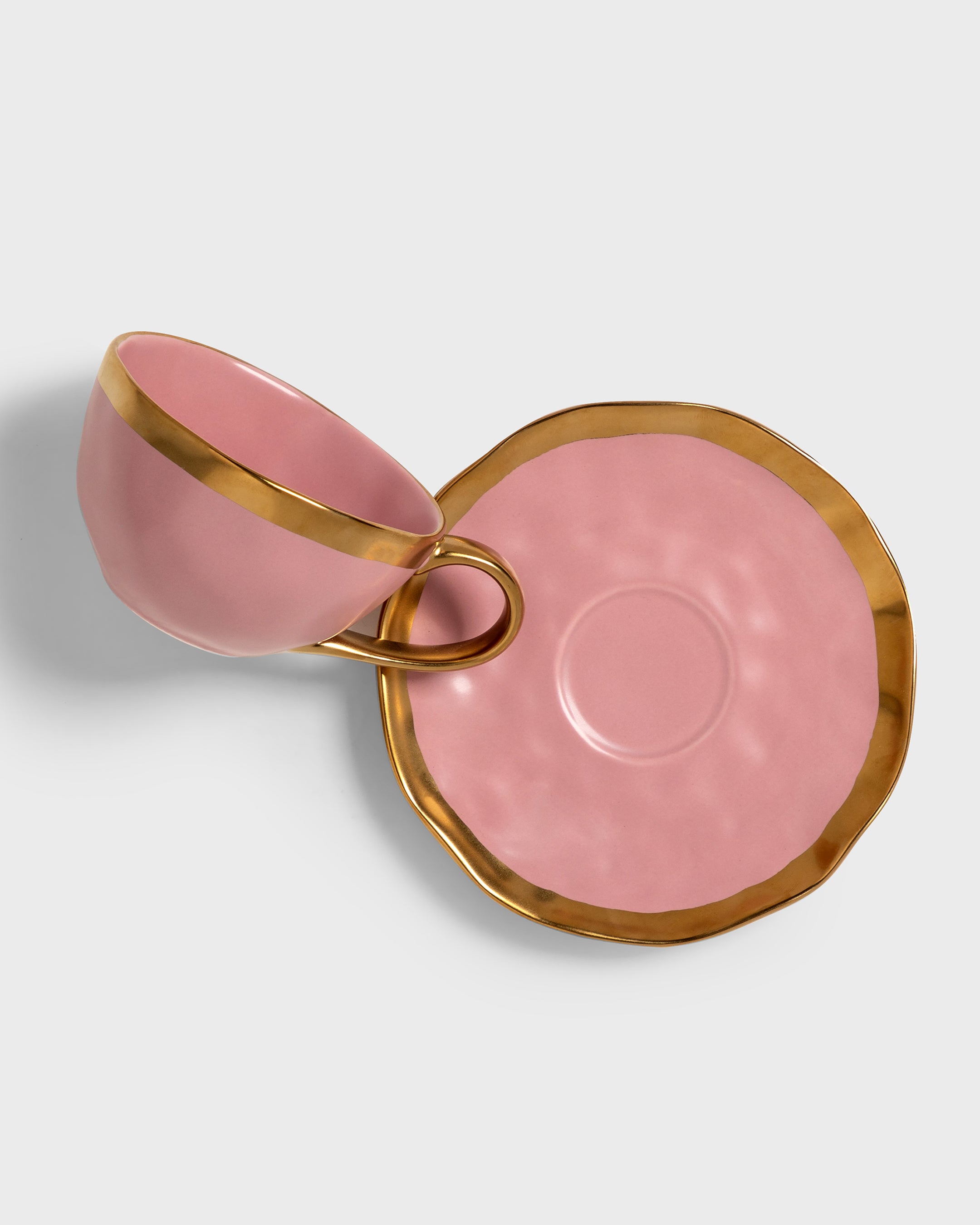 Tea Cup and Saucer Mediterraneo Pink