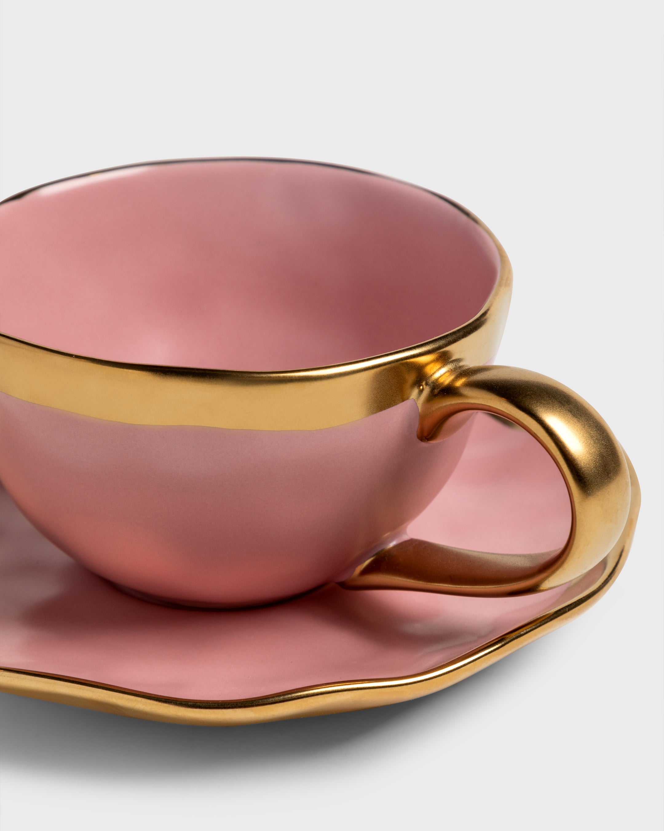 Tea Cup and Saucer Mediterraneo Pink